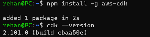 Install AWS CDK CLI