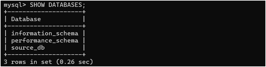 Check if the "source_db" database exists
